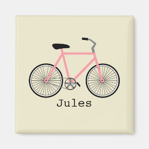 Pink Bicycle Magnet