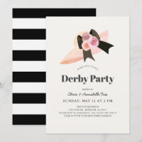 Pink Big Hat Rose Derby Party