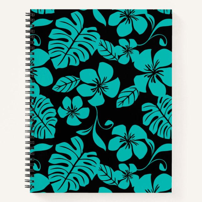 PINK BIKINI (BLACK/AQUAMARIN) SpiralNotebook Notizbuch (Vorderseite)