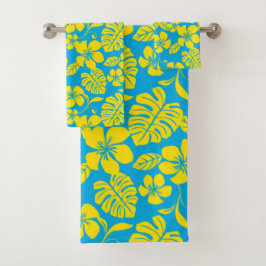 PINK BIKINI (BLAU/GELB) BAD TOWEL SET