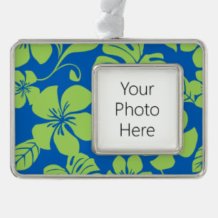 PINK BIKINI (BLAU/GRÜNE) Rahmen-Ornament SILBER