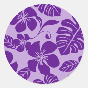 PINK BIKINI (LILA x 2) CLASSIC ROUND STICKER