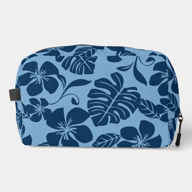 PINK BIKINI-PATTER IN BLAU x 2 Waschbeutel (Vorderseite)