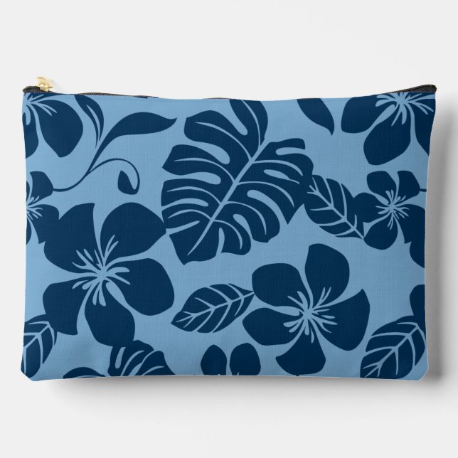 PINK BIKINI-PATTER IN BLAU x 2 Zubehörtasche (Vorderseite)