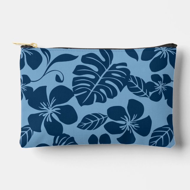 PINK BIKINI-PATTER IN BLAU x 2 Zubehörtasche (Vorderseite)