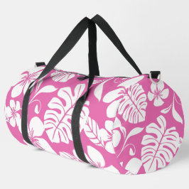PINK BIKINI PATTER IN FLAMINGO PINK DUFFLE BAG