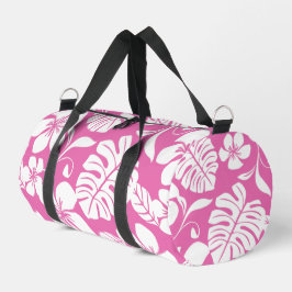 PINK BIKINI PATTER IN FLAMINGO PINK DUFFLE BAG