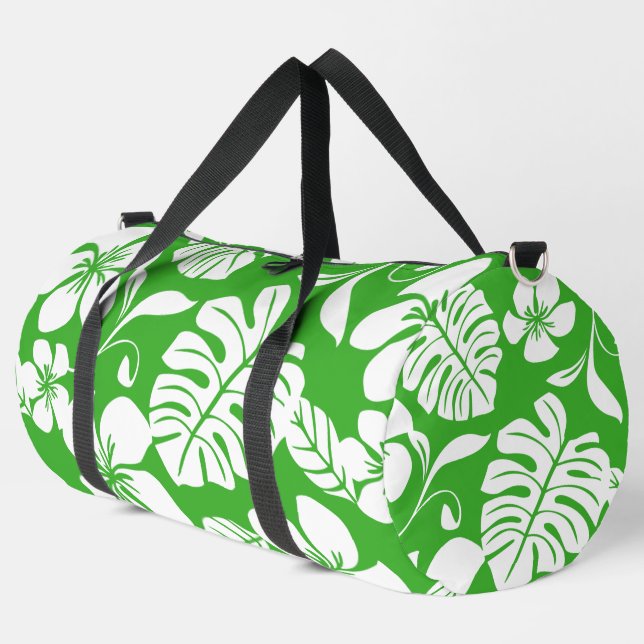 PINK BIKINI PATTER IN GRASS GREEN DUFFLE BAG (Linke Ecke)