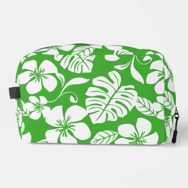 PINK BIKINI PATTER IN GRASS GREEN WASCHBEUTEL (Vorderseite)