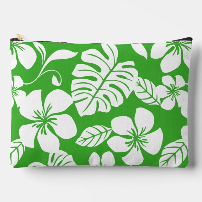 PINK BIKINI PATTER IN GRASS GREEN ZUBEHÖRTASCHE (Vorderseite)