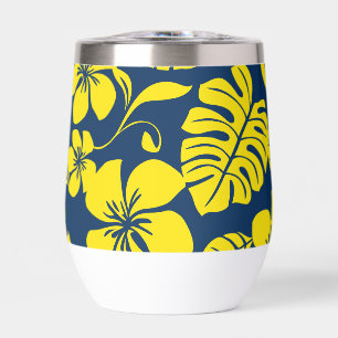 PINK BIKINI PATTER IN NAVY UND GELB