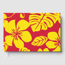 PINK BIKINI PATTER IN ROT UND GOLD GÄSTEBUCH