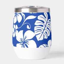 PINK BIKINI PATTER IN ROYAL BLAUE