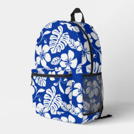 PINK BIKINI PATTER IN ROYAL BLAUE BEDRUCKTER RUCKSACK