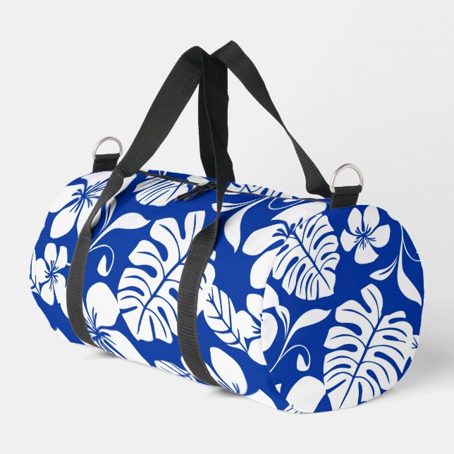 PINK BIKINI PATTER IN ROYAL BLAUE DUFFLE BAG (Linke Seite)