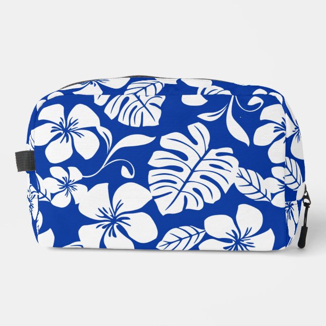 PINK BIKINI PATTER IN ROYAL BLAUE WASCHBEUTEL (Vorderseite)