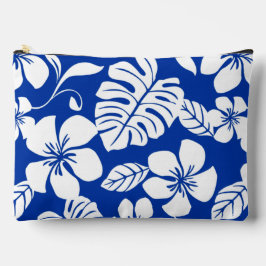 PINK BIKINI PATTER IN ROYAL BLAUE ZUBEHÖRTASCHE