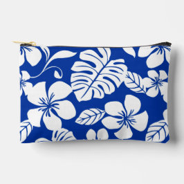 PINK BIKINI PATTER IN ROYAL BLAUE ZUBEHÖRTASCHE