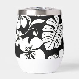 PINK BIKINI PATTER IN SCHWARZ