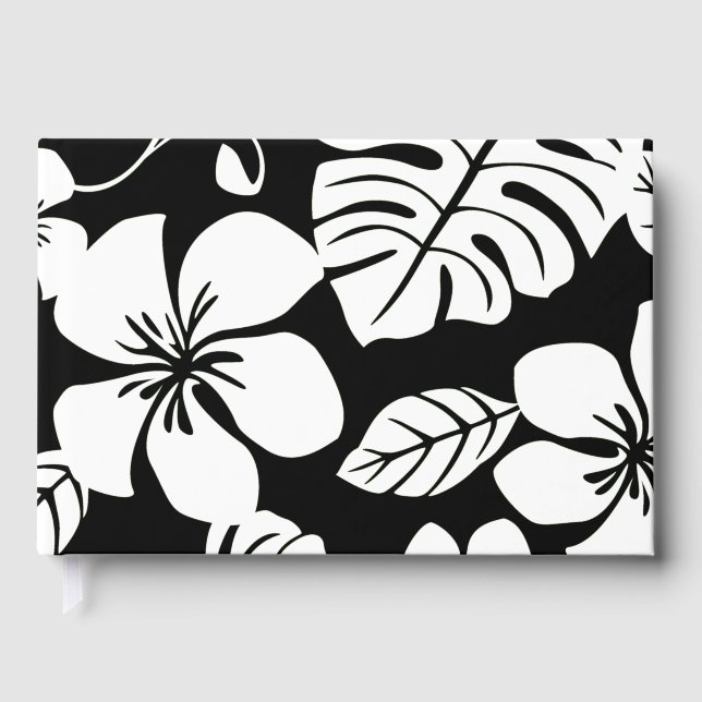 PINK BIKINI PATTER IN SCHWARZ UND WEISS GÄSTEBUCH (Vorderseite)