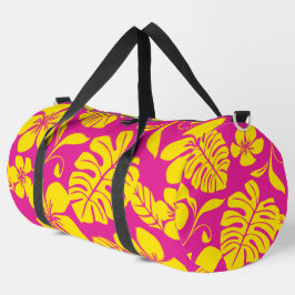 PINK BIKINI PATTERN IN HET PINK/GELB DUFFLE BAG