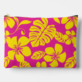 PINK BIKINI PATTERN IN HET PINK/GELB ZUBEHÖRTASCHE