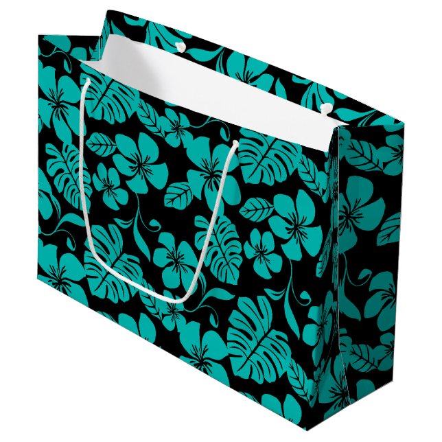 PINK BIKINI (SCHWARZ/AQUAMARIN) Geschenktüte (Vorderseite Schrägansicht)
