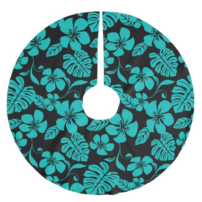 PINK BIKINI (SCHWARZ/AQUAMARIN) POLYESTER WEIHNACHTSBAUMDECKE (Vorderseite)