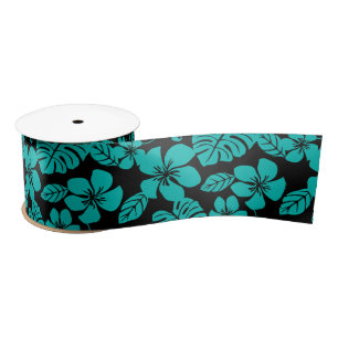 PINK BIKINI (SCHWARZ/AQUAMARIN) SATIN RIBBON SATINBAND