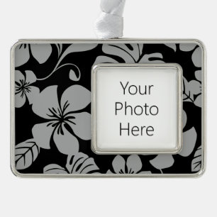 PINK BIKINI (SCHWARZ/GRAU) Rahmen-Ornament SILBER