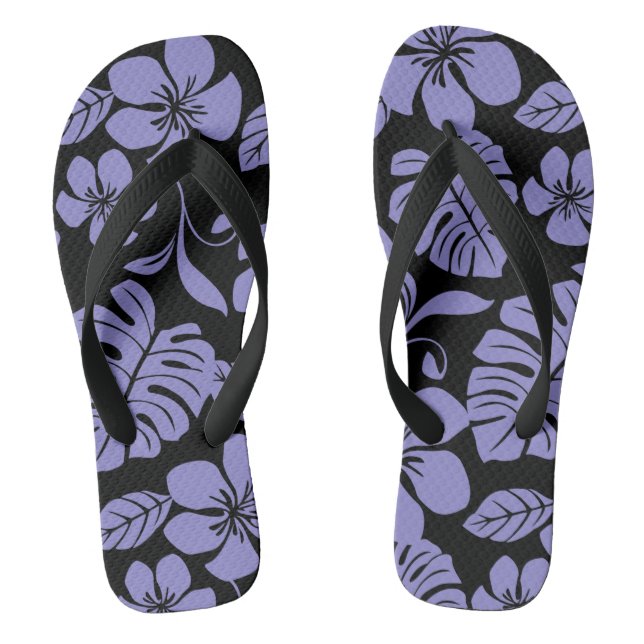 PINK BIKINI (SCHWARZ/LAVENDER) FLIP FLOPS (Fußbett)