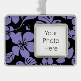 PINK BIKINI (SCHWARZ/LAVENDER) Rahmen-Ornament SILBER