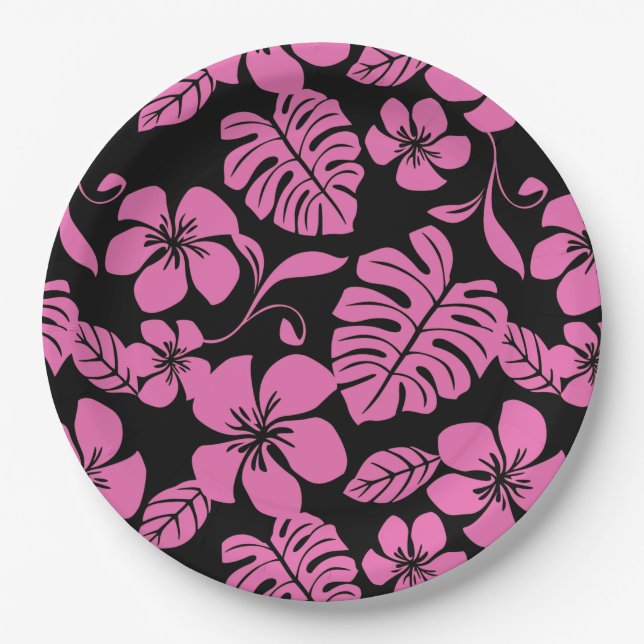 PINK BIKINI (SCHWARZ/PINK) PAPPTELLER (Vorderseite)