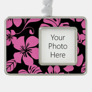 PINK BIKINI (SCHWARZ/PINK) Rahmen-Ornament SILBER