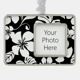 PINK BIKINI (SCHWARZ) Rahmen-Ornament SILBER