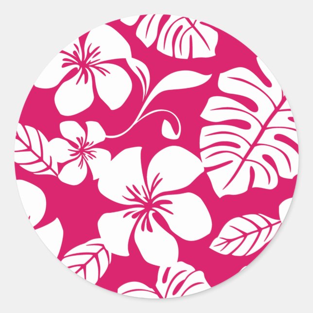 PINK BIKINI (STRAWBERRY RED) RUNDER AUFKLEBER (Vorderseite)