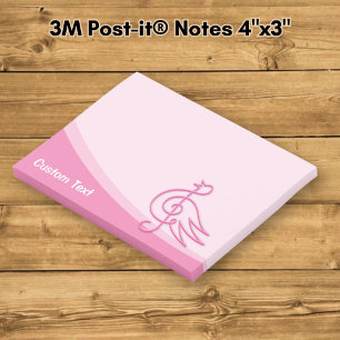 Pink Bird Musik Post-it Klebezettel
