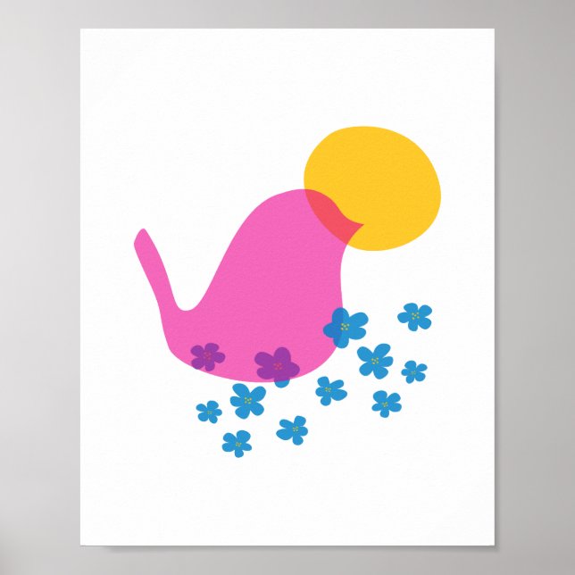 Pink Birdie Value Poster (Vorne)