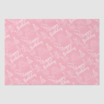 Pink Birthday Tissue Paper