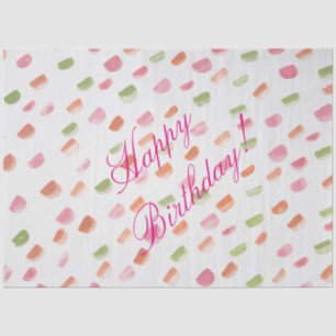 Pink Birthday Tissue Seidenpapier