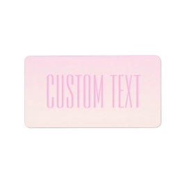 Pink bis Peach Sunset Ombre mit anpassbarem Text Adressaufkleber