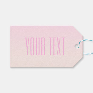 Pink bis Peach Sunset Ombre mit anpassbarem Text Geschenkanhänger
