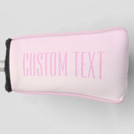 Pink bis Peach Sunset Ombre mit anpassbarem Text Golf Headcover