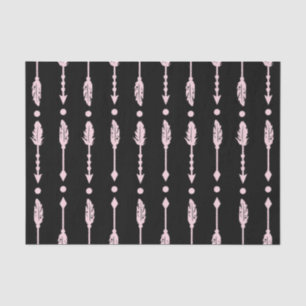 Pink & Black Arrows Wild ONE 1. Geburtstagsfeier Seidenpapier