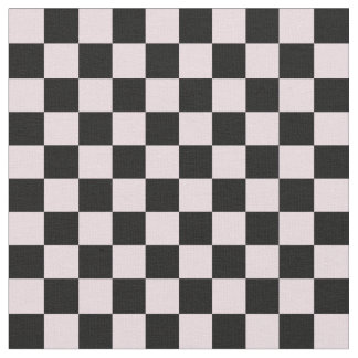 Pink & Black Checkerboard Stoff