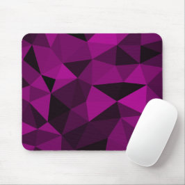 Pink black geometric mesh pattern mousepad
