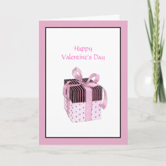 Pink & Black Geschenkkarte Feiertagskarte