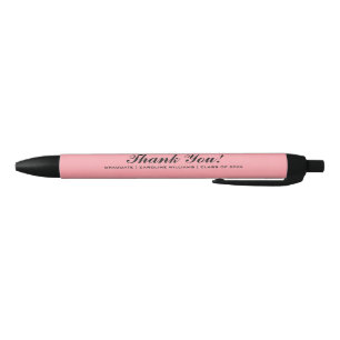 Pink & Black Graduation Party Custom Gevor Pens Kugelschreiber