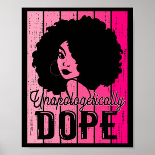 Pink Black History Month Unverblümt Drogen Bla Poster