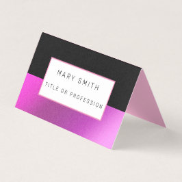 Pink Black Luxury Visitenkarten